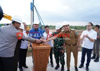 Bupati Panca Dampingi Gubernur Sumsel Dalam Kunjungan Kerja di PT Arwana Citra Mulia Cramic Plant IV Ogan Ilir