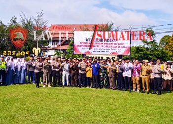 Polres Tanjab Timur Melaksanakan Gelar Apel Pasukan Operasi Keselamatan 2024
