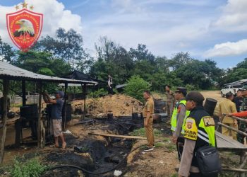 Polsek Keluang melakukan bongkar tempat masakkan minyak/illegal Revenery diwilayah hukum Polsek Keluang