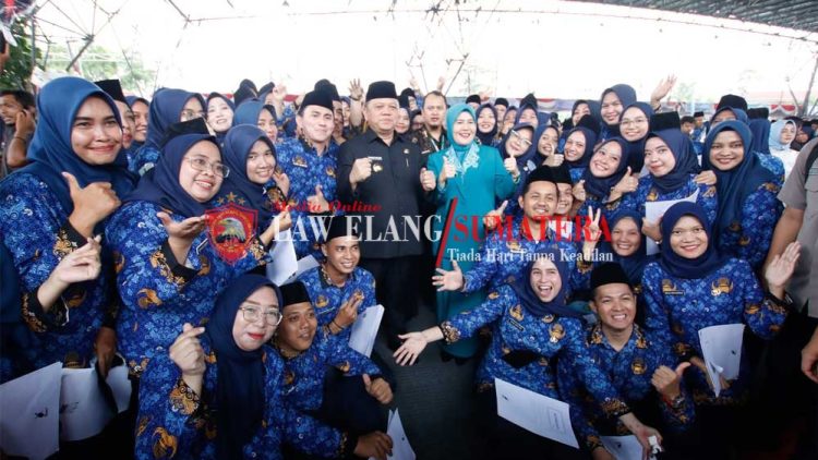 Pj Bupati Sandi Fahlepi Lantik 2.392 PPPK di Muba