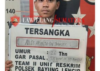 Diduga Pelaku Pembunuhan Berencana Kurang dari 1 X 24 ,jam berhasil di ringkus polsek bayung lincir