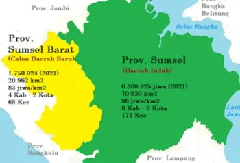 Miliki Sejarah Paling Sering Dimekarkan, Provinsi Sumatera Selatan Tercatat Telah Membentuk 3 DOB
