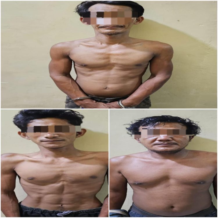 Tiga Pelaku Curat Dimasa Oleh Warga dan Langsung Diamankan Polsek Tungkal Ilir