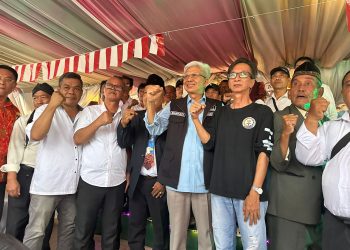 CAGUB SUMSEL KUNJUNGI KETUA PPAMI LANGSUNG PENGUKUHAN TIM PEMENANGAN