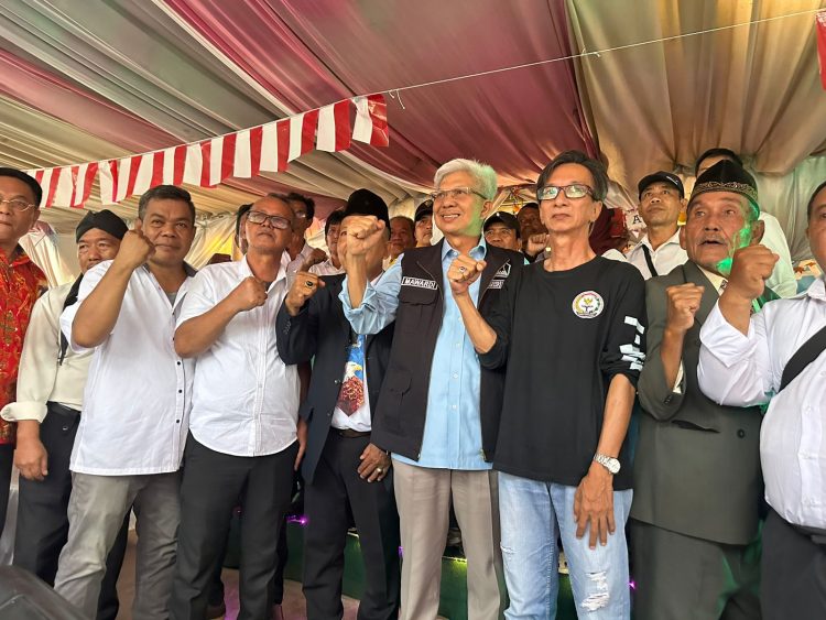 CAGUB SUMSEL KUNJUNGI KETUA PPAMI LANGSUNG PENGUKUHAN TIM PEMENANGAN