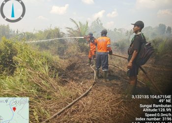 Memasuki musim kemarau di ogan ilir kebakaran dan titik api ada di mana mana