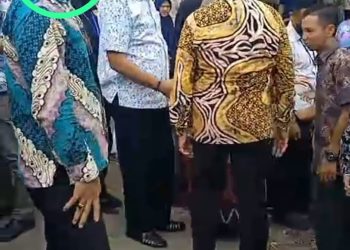 Diduga kades Sindang marga menjadi timses pasangan calon Bupati muba nomor urut 1