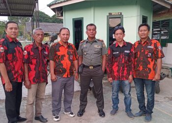 PAC Pemuda Pancasila Seberang Ulu Dua Palembang Silaturahmi ke Danramil 418-03/Plaju Kapten Czi Jhunaidi