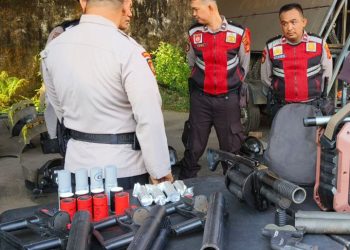 Polres Muara Enim Pastikan Kesiapan Sarana Pengamanan Pilkada Serentak 2024