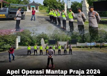 Polres Lahat Gelar Apel Pagi Operasi Mantap Praja 2024, Siapkan Pengamanan Maksimal untuk Pemilu