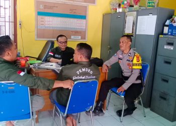 Cooling System, Bhabinkamtibmas Polsek Rambutan Himbau Hindari Berita Hoax dan Tolak Politik Uang