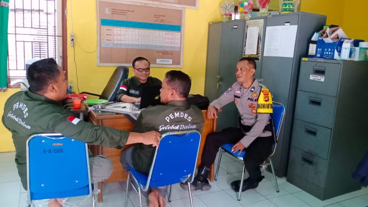 Cooling System, Bhabinkamtibmas Polsek Rambutan Himbau Hindari Berita Hoax dan Tolak Politik Uang