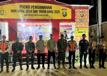 Danramil Bayung Lencir Melaksanakan Apel Malam Siaga Dalam menyambut Tahun Baru 2025
