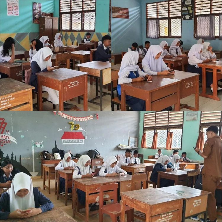 115 Siswa Ikuti Test PPDB Bersaing Rebut Kursi SMAN 1 INDRALAYA Utara Ogan Ilir