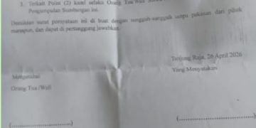 Aneh !!! Viral SMAN 1 Tanjung Raja di Duga Pungli Wali Siswa Buat Pernyataan
